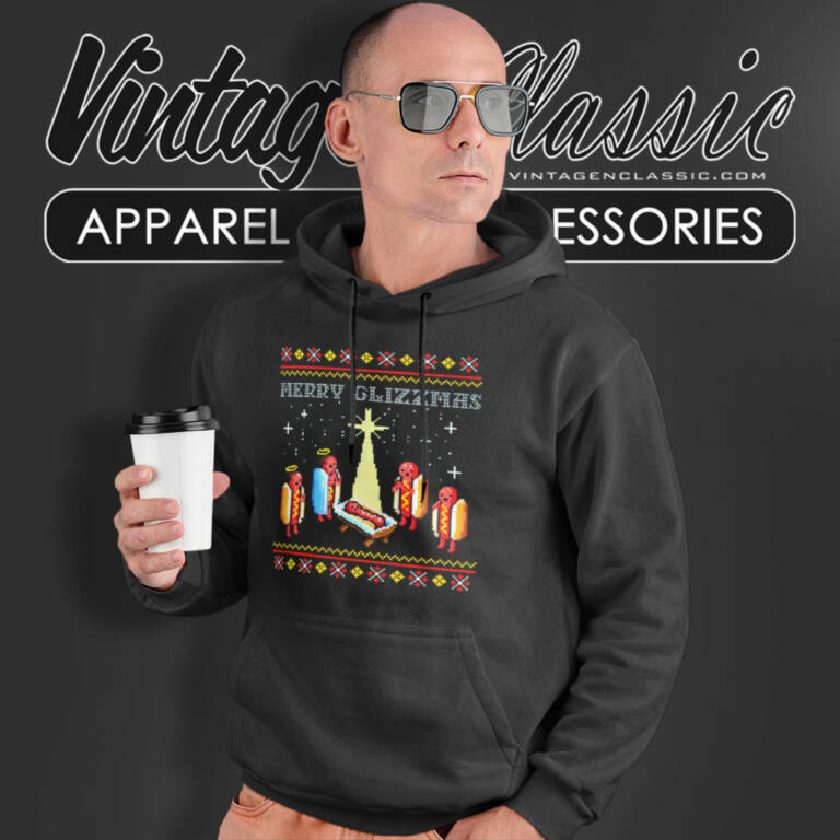 Merry Glizzmas Shirt Hot Dogs Funny Hoodie Merry Glizzmas Shirt Hot Dogs Funny Hoodie