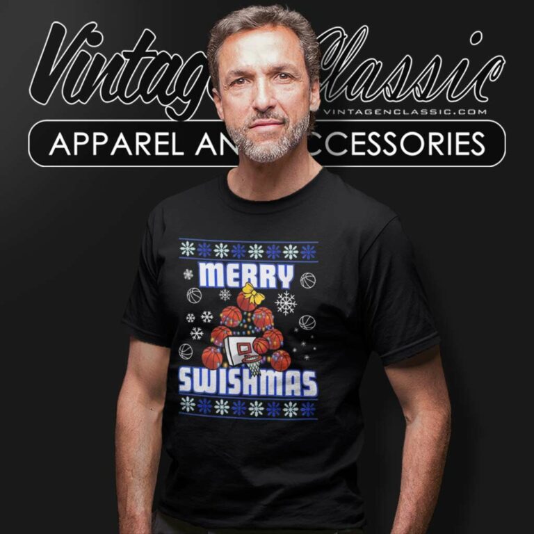 Merry Swishmas Shirt Basketball Ugly Christmas T Shirt Merry Swishmas Shirt Basketball Ugly Christmas T Shirt