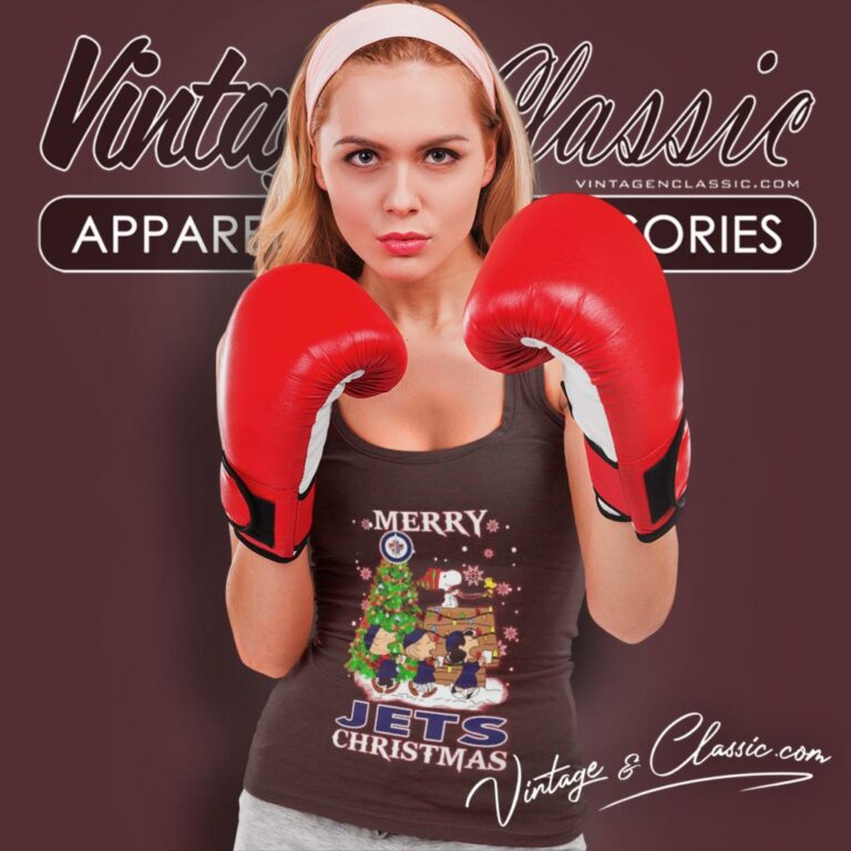 Merry Winnipeg Jets Christmas Snoopy Tank Top Racerback Merry Winnipeg Jets Christmas Snoopy Tank Top Racerback