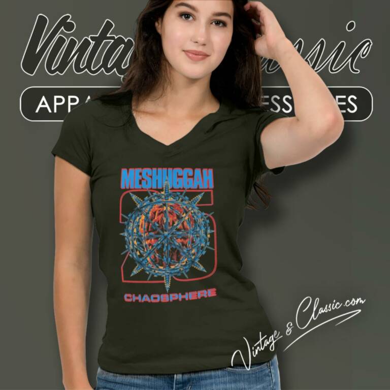 Meshuggah Chaosphere 25 V Neck TShirt Meshuggah Chaosphere 25 V Neck TShirt