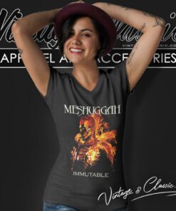 Meshuggah Immutable Head V Neck TShirt