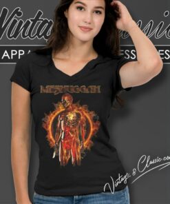 Meshuggah Shirt Circle Of Fire V Neck TShirt
