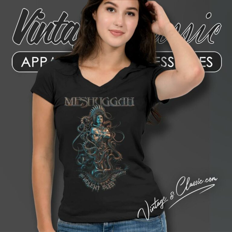 Meshuggah Shirt The Violent Sleep Of Reason V Neck TShirt Meshuggah Shirt The Violent Sleep Of Reason V Neck TShirt
