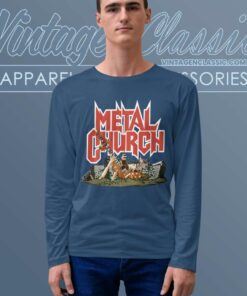 Metal Church Shirt The Human Factor 6 Metal Church Shirt The Human Factor Long Sleeve Tee