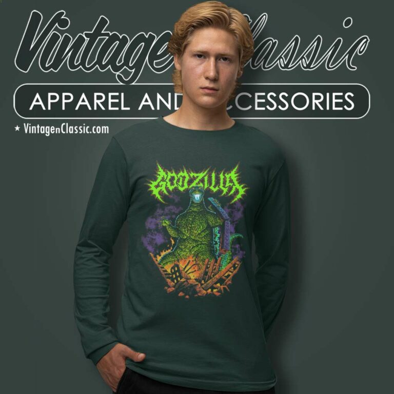 Metalcropolis Godzilla Long Sleeve Tee Metalcropolis Godzilla Long Sleeve Tee