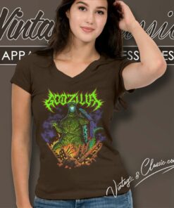 Metalcropolis Godzilla V Neck TShirt