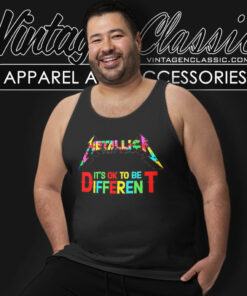 Metallica Its Ok To Be Different Autism Shirt Autism Metallica Tank Top Racerback