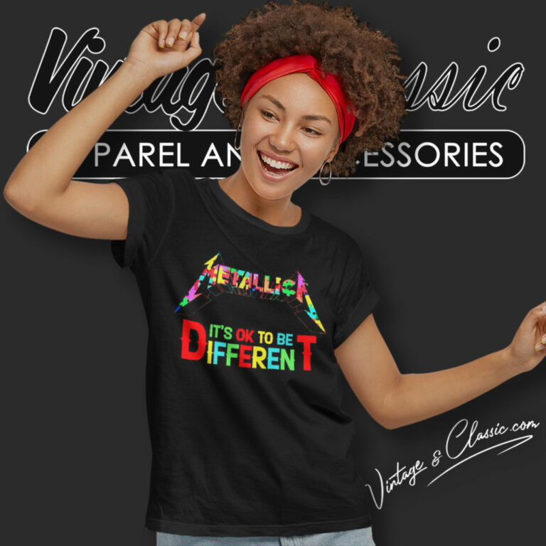 Metallica Its Ok To Be Different Autism Shirt Autism Metallica Women T Shirt Metallica Its Ok To Be Different Autism Shirt Autism Metallica Women T Shirt