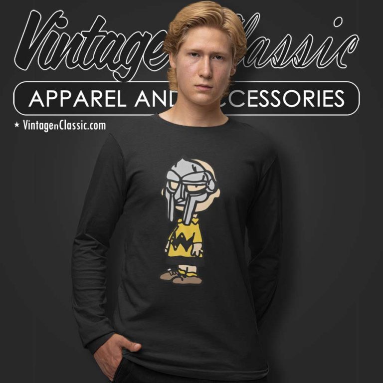 Mf Doom Charlie Brown Long Sleeve Tee Mf Doom Charlie Brown Long Sleeve Tee