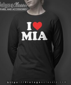 Mia Love Shirt I Heart Mia T shirt Long Sleeve Tee