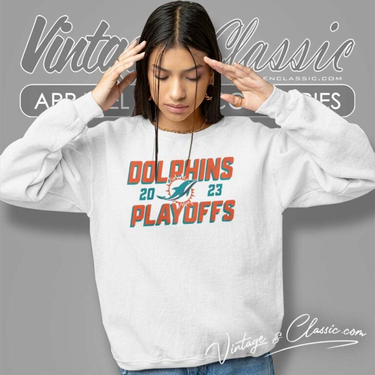 Miami Dolphins 2023 Nfl Playoffs Iconic Sweatshirt Miami Dolphins 2023 Nfl Playoffs Iconic Sweatshirt