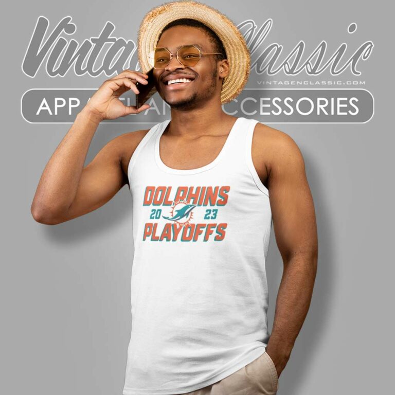 Miami Dolphins 2023 Nfl Playoffs Iconic Tank Top Racerback Miami Dolphins 2023 Nfl Playoffs Iconic Tank Top Racerback
