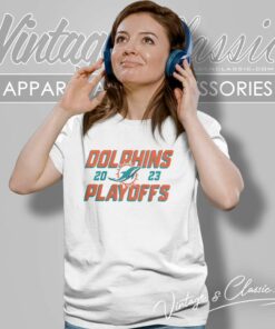 Miami Dolphins 2023 Nfl Playoffs Iconic Women TShirt