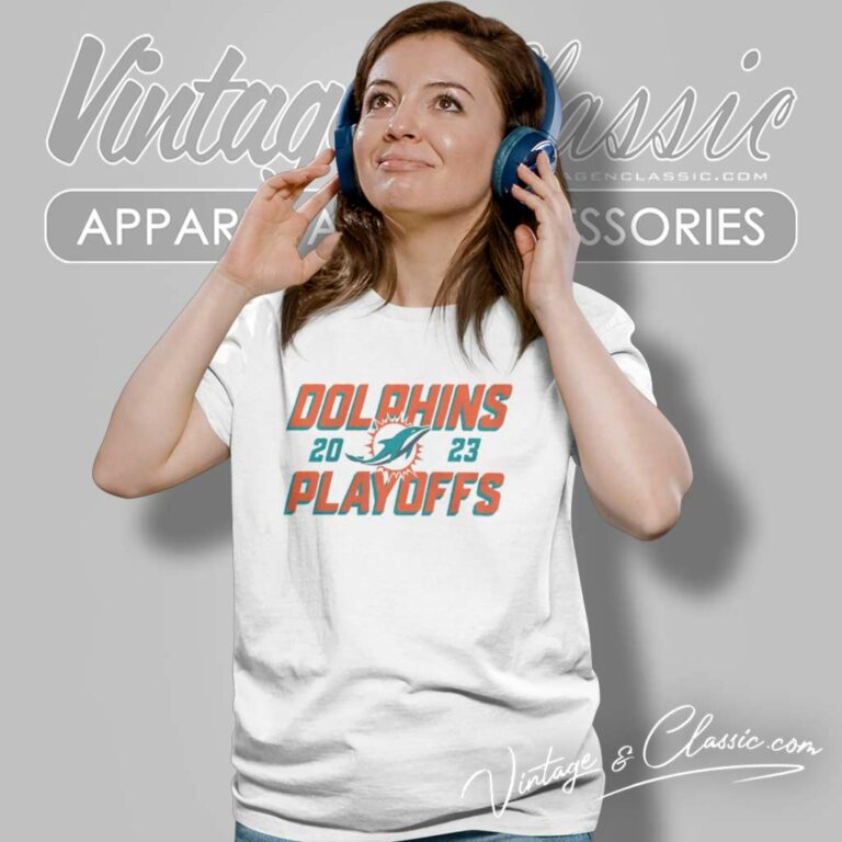 Miami Dolphins 2023 Nfl Playoffs Iconic Women TShirt Miami Dolphins 2023 Nfl Playoffs Iconic Women TShirt