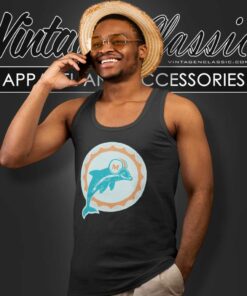 Miami Dolphins 66 Logo Nfl Tank Top Racerback