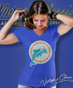 Miami Dolphins 66 Logo Nfl V Neck TShirt