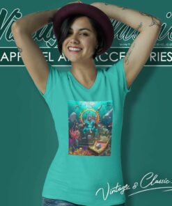 Miami Dolphins Aquaman Lost Kingdom Art V Neck TShirt