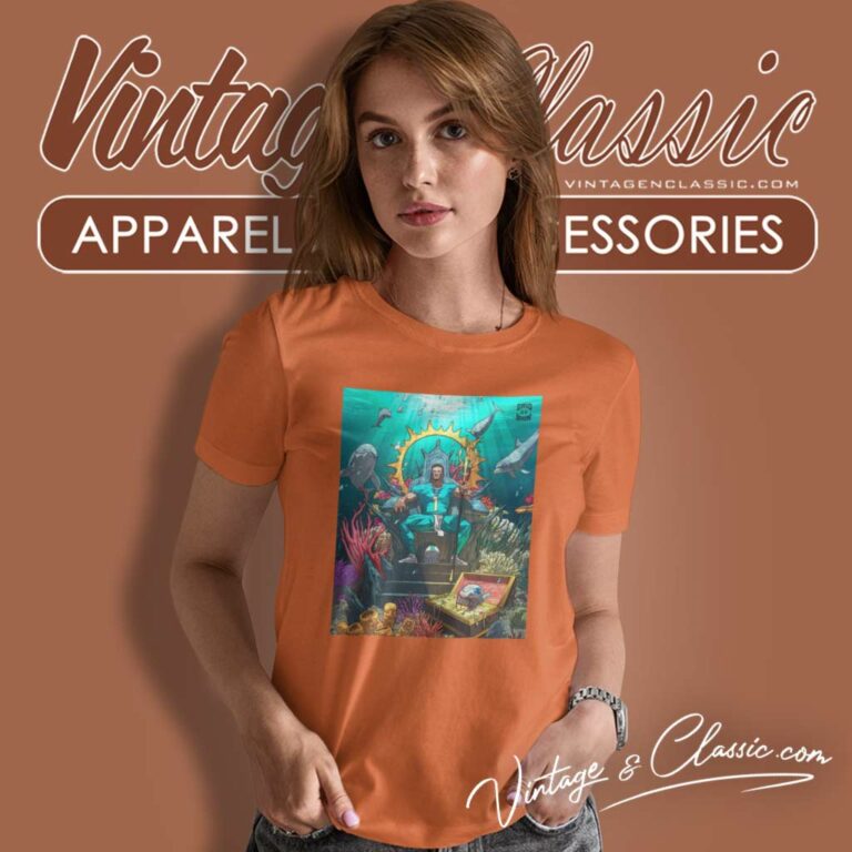 Miami Dolphins Aquaman Lost Kingdom Art Women TShirt Miami Dolphins Aquaman Lost Kingdom Art Women TShirt