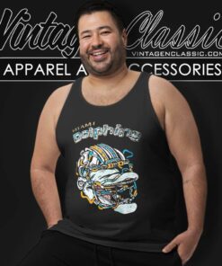 Miami Dolphins Artistic Mascot Tank Top Racerback