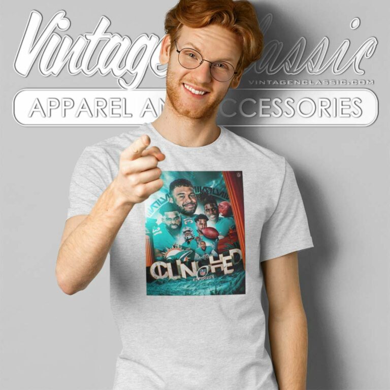 Miami Dolphins Back To The Playoffs Poster T Shirt Miami Dolphins Back To The Playoffs Poster T Shirt