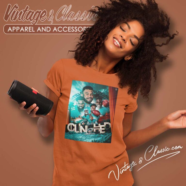 Miami Dolphins Back To The Playoffs Poster Women TShirt Miami Dolphins Back To The Playoffs Poster Women TShirt