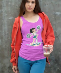 Miami Dolphins Betty Boop Cheerleader Tank Top Racerback