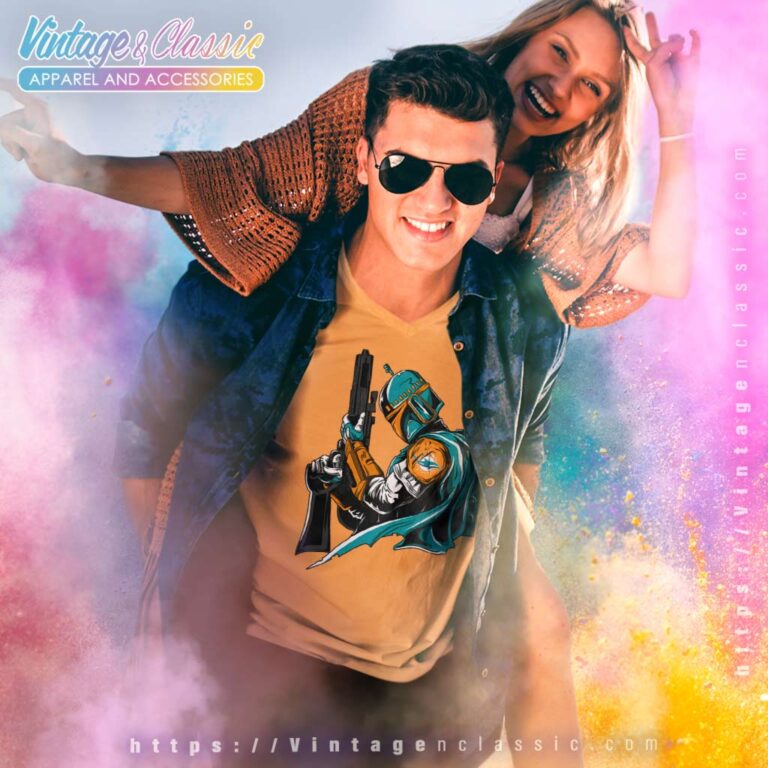 Miami Dolphins Boba Fett Star Wars V Neck TShirt Miami Dolphins Boba Fett Star Wars V Neck TShirt