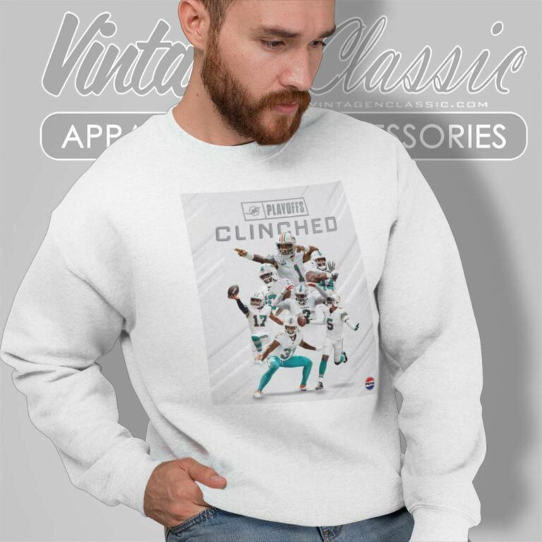 Miami Dolphins Clinched Playoffs 2023 Sweatshirt Miami Dolphins Clinched Playoffs 2023 Sweatshirt