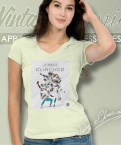 Miami Dolphins Clinched Playoffs 2023 V Neck TShirt
