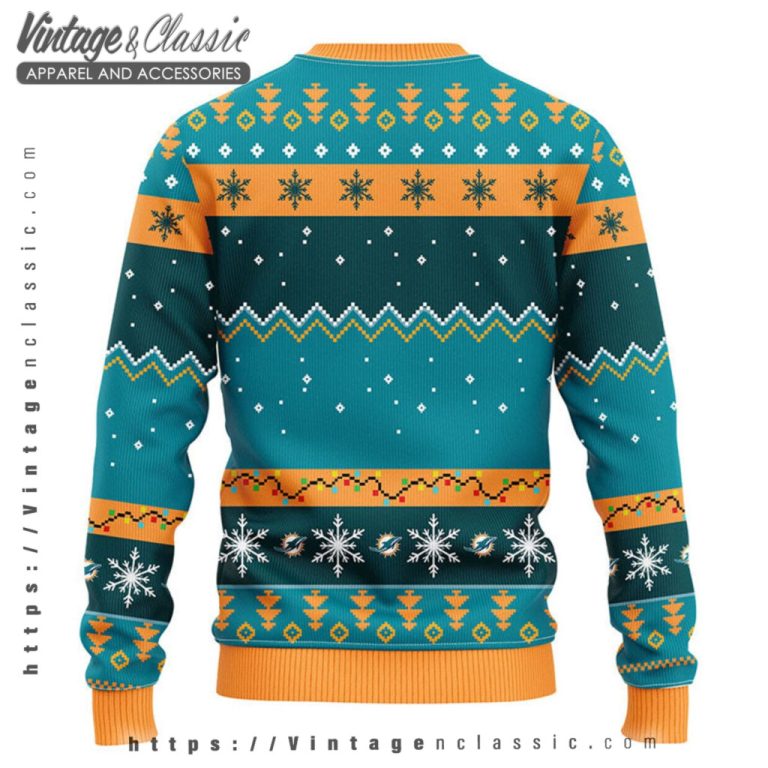 Miami Dolphins Dabbing Santa Ugly Christmas Sweater back Ugly Sweater Miami Dolphins Dabbing Santa Ugly Christmas Sweater back Ugly Sweater