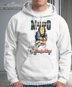 Miami Dolphins Dan Marino 13 Caricature Hoodie