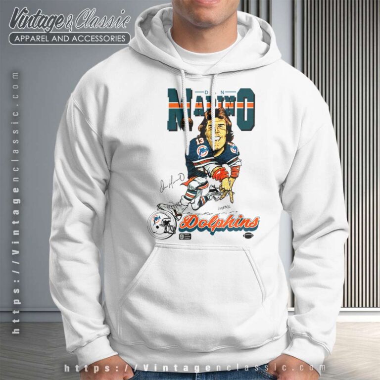Miami Dolphins Dan Marino 13 Caricature Hoodie Miami Dolphins Dan Marino 13 Caricature Hoodie
