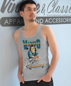 Miami Dolphins Dan Marino 13 Caricature Tank Top Racerback