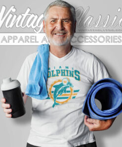 Miami Dolphins Football Logo Shirt 6 Miami Dolphins Football Logo V Neck TShirt