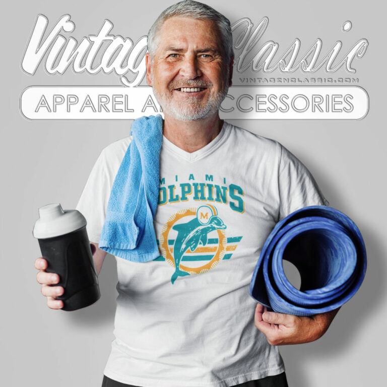 Miami Dolphins Football Logo V Neck TShirt Miami Dolphins Football Logo V Neck TShirt