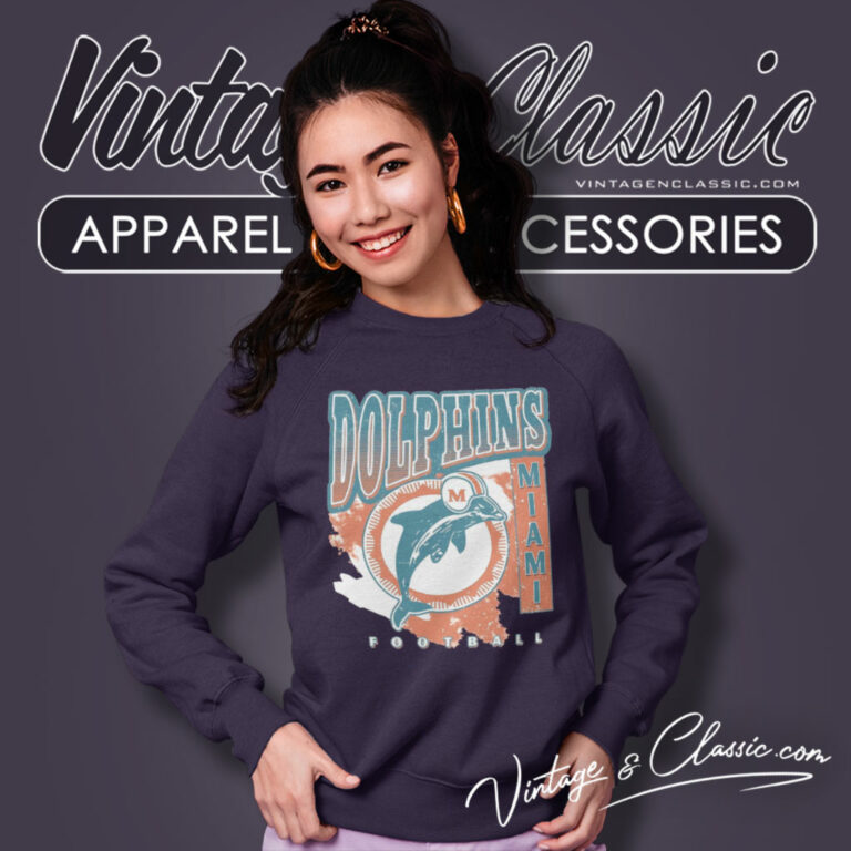 Miami Dolphins Football Vintage Sweatshirt Miami Dolphins Football Vintage Sweatshirt