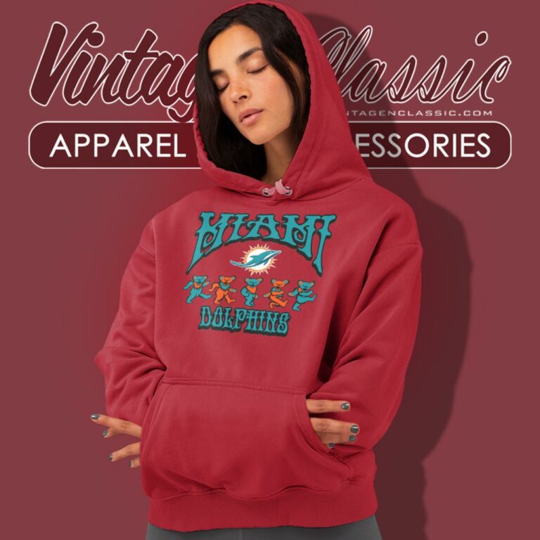 Miami Dolphins Grateful Dead Dancing Bears Hoodie Miami Dolphins Grateful Dead Dancing Bears Hoodie