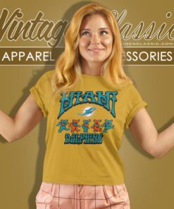 Miami Dolphins Grateful Dead Dancing Bears Women T Shirt