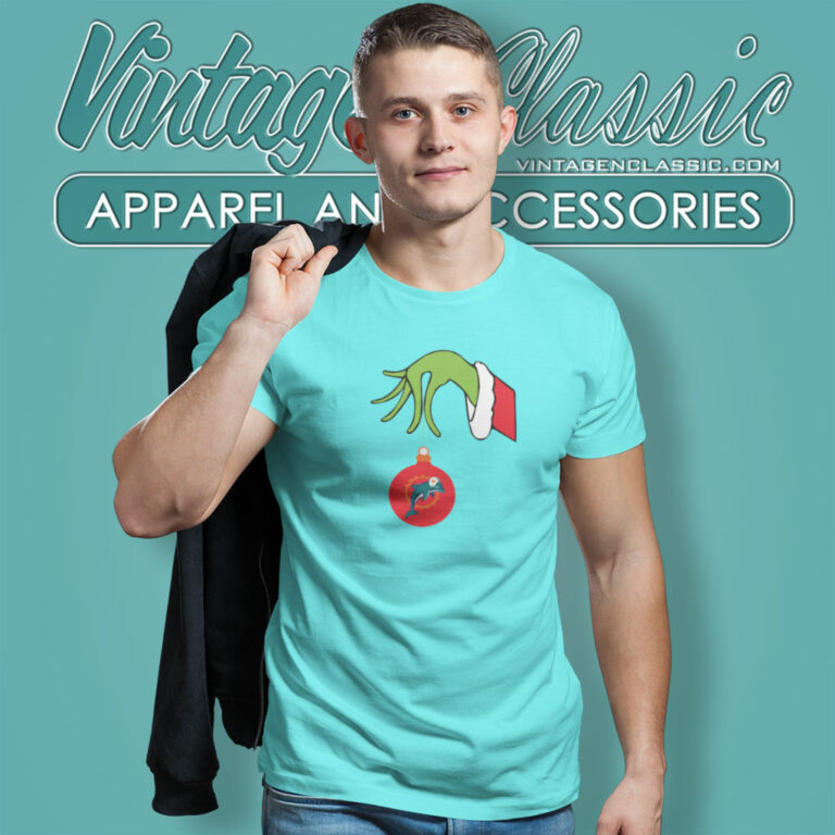 Miami Dolphins Grinch Hand T Shirt Miami Dolphins Grinch Hand T Shirt