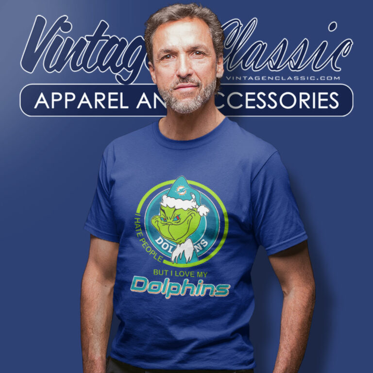 Miami Dolphins Grinch I Hate People T Shirt Miami Dolphins Grinch I Hate People T Shirt