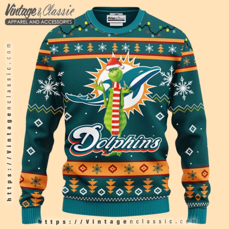 Miami Dolphins Grinch Ugly Christmas Sweater Ugly Christmas Sweater Miami Dolphins Grinch Ugly Christmas Sweater Ugly Christmas Sweater