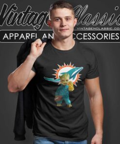 Miami Dolphins Groot Thanos Snap T Shirt
