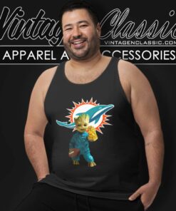 Miami Dolphins Groot Thanos Snap Tank Top Racerback
