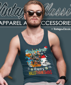 Miami Dolphins Happy Hallothanksmas Tank Top Racerback