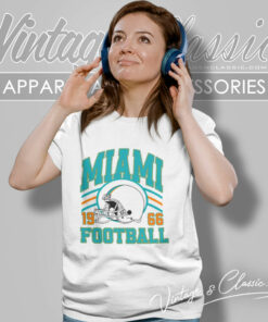 Miami Dolphins Helmet 1966 Vintage Women T Shirt