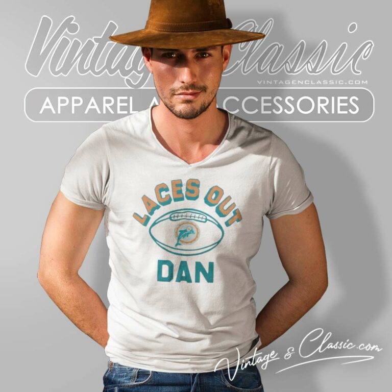 Miami Dolphins Laces Out Dan Nfl V Neck TShirt Miami Dolphins Laces Out Dan Nfl V Neck TShirt