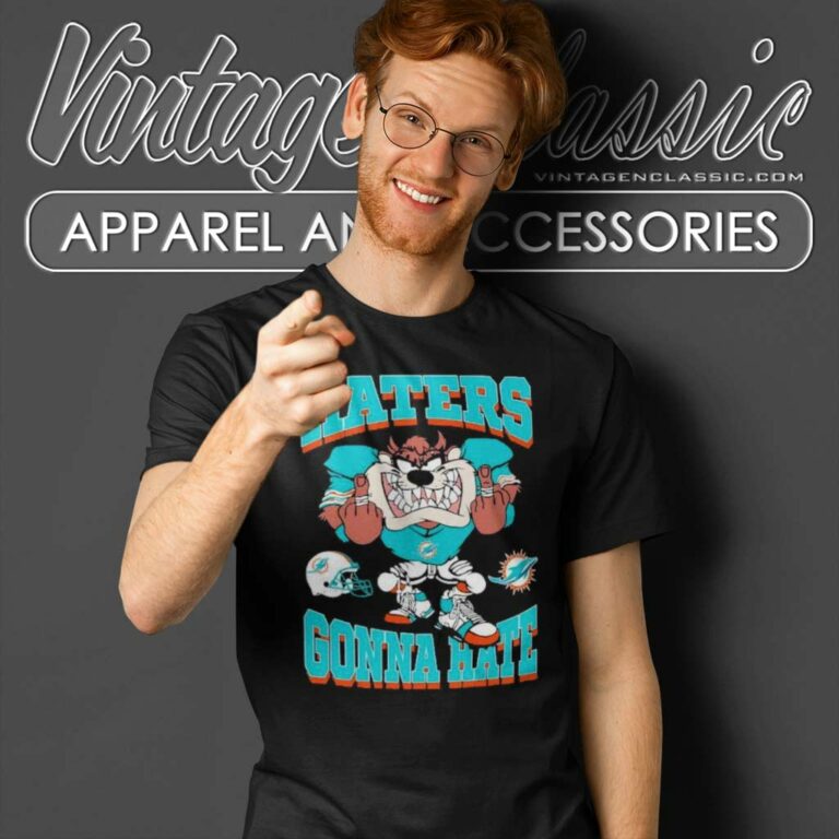 Miami Dolphins Mascot Haters Gonna Hate T Shirt Miami Dolphins Mascot Haters Gonna Hate T Shirt