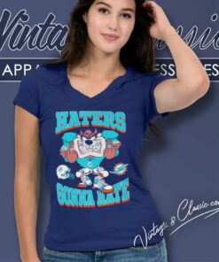 Miami Dolphins Mascot Haters Gonna Hate V Neck TShirt