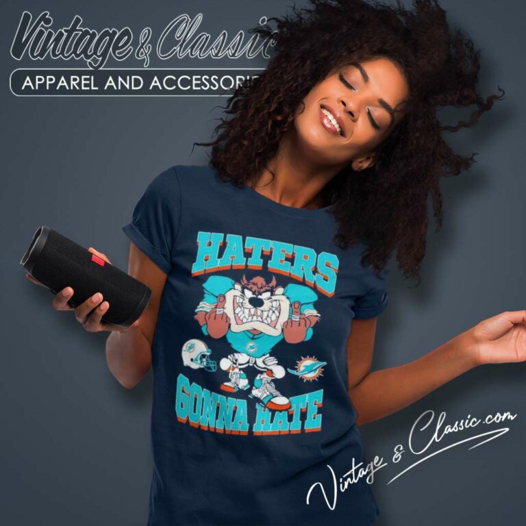 Miami Dolphins Mascot Haters Gonna Hate Women TShirt Miami Dolphins Mascot Haters Gonna Hate Women TShirt