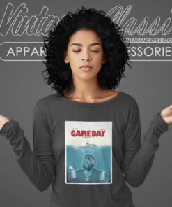 Miami Dolphins New England Patriots Jaws Verizon Game Day Long Sleeve Tee